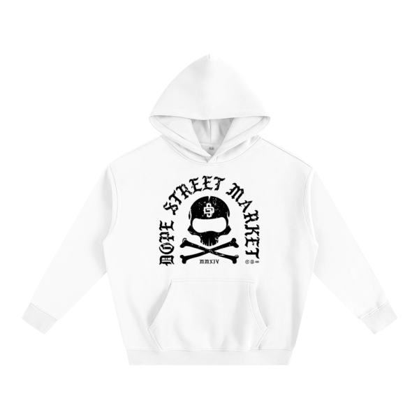 DSM ’25 (WHT) Oversize Fleeced Hoodie